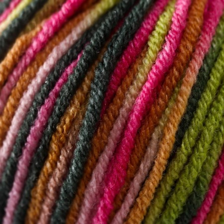 Yarn "Jeans Crazy" 55% cotton, 45% acrylic 160m/50g (7206 print)-2