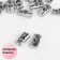Cord lock, d = 4 mm, 20 × 10 mm, silver color