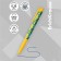 Handle Ball machine Erichkrause Colortouch Lime, node 0.7mm, blue ink