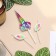 Set of candles for the cake, 3 pcs "Magic Unicorn", multi -colored