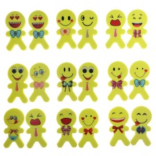 A set of curly erasers 