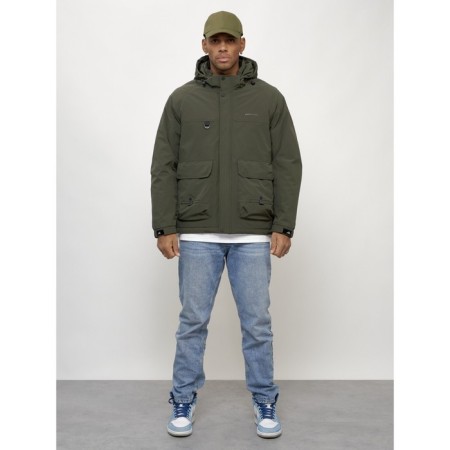 Male spring jacket, size 50, khaki color-11