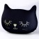 Antistress Pillow "Kitik", black
