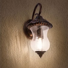 Sadovo-park lamp Feron PL560, IP44, E27, 60 W, 170x250x400 mm, burgundy color