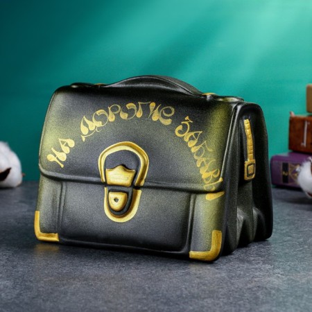 Piggy bank "Barrier" black, 12x18x14cm mix-1