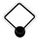 Sconces 1834/1cf LED 24W 4000k coffee 32.5x5x5x33 cm