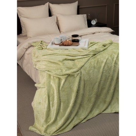 Texrepublic blanket, size 200x220 cm, green color-8