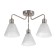 Chandelier "Patricia" 3x40W E27 white, gold 56x56x35cm