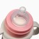 A bottle for feeding Ø50mm shg, "stars", 330 ml, +3 months, pink color, milk handles