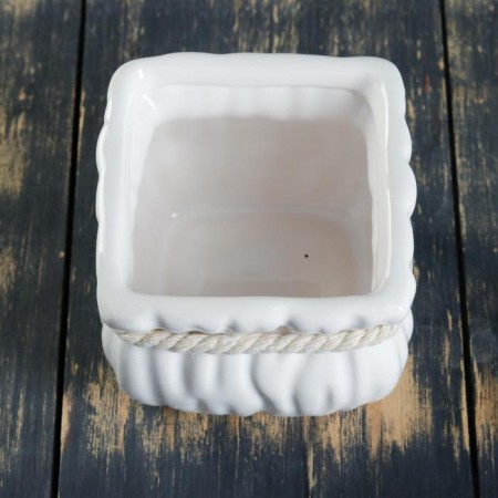 Kashpo "Martin bag" square, 9x9x7cm-3