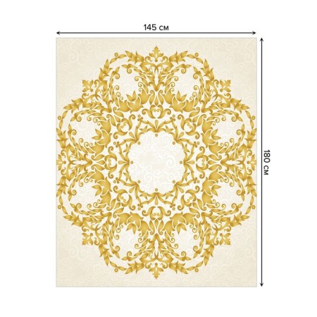 The tablecloth “Classic ornament”, rectangular, Saten, size 145x180 cm-1
