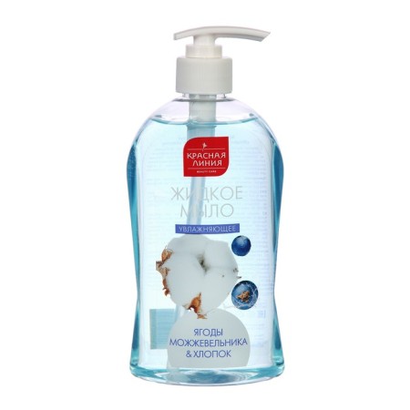 Soap liquid red line "Juniper and cotton berries", 500 grams