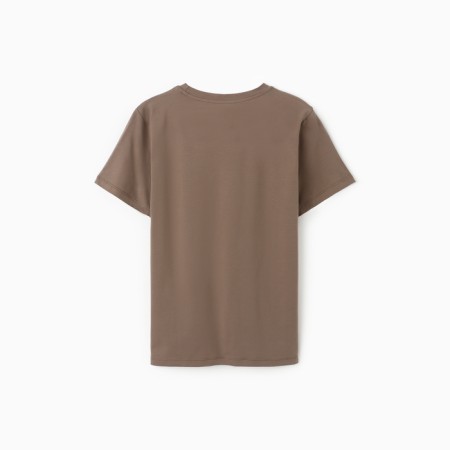 T -shirt female, brown color, size 46 (l)-3