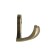 Furniture tundra hook TKD003, two -rod, bronze