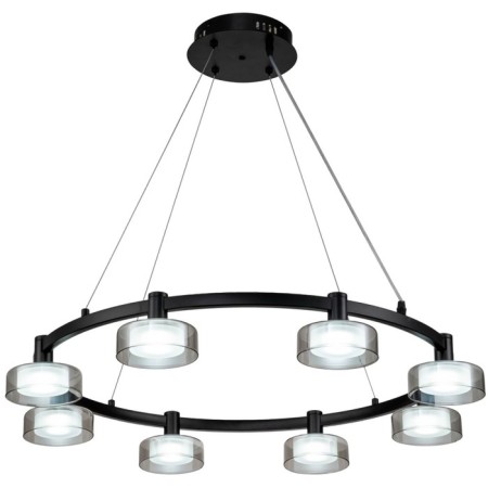 Spring LED LED STILFORT 4009/02/08p, 8x40W, LED, 800x800 mm, 3000-6000k remote control, 1400lm, black color black-1