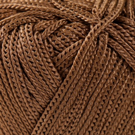 Yarn "Macrame Macrama" 100% polyester 130m/90g (151 brown)-3