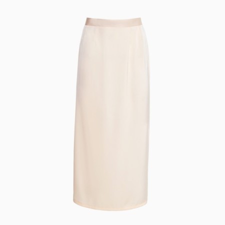 Women's skirt Minaku: Silk pleasure beige color, river 44-4