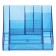 Organizer stand for the Cascade office, tinted blue