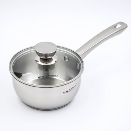 Antei bucket, 1.5 l, d = 16 cm, capsule, glass cover, metal handle, induction