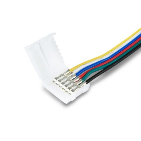 Detament bilateral connector for LED tape 5050 12/24V (6 contact) 150 mm GS7851, 5 pcs