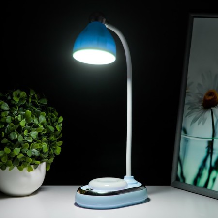 Teddy table lamp LED 3W AKB USB Blue 9x13.5x40 cm Risalux-2