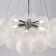 Suspended lamp Fiesta, 6xe14, color chrome