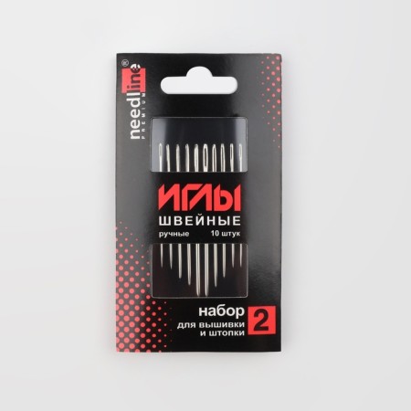 Embroidery needles and dumplings, “Assorted No. 2”, 10 pcs, from 200921-2