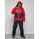 Ski costume men's winter, size 48, red color