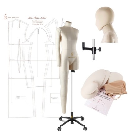 Pentornovsky Monica mannequin, Size 42, beige color, overlays, hands, leg and head