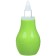 Children's nasal aspirator, with a cap, green color