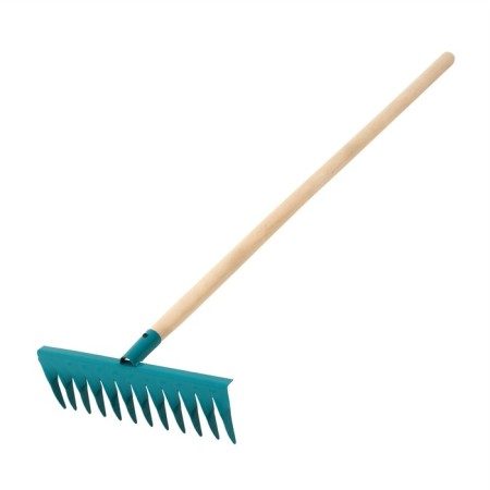 Robes straight, twisted tooth, 12 tooths, metal, wooden stalk, color mix