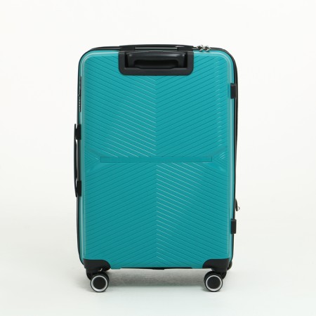 Middle suitcase 24 "on lightning, code lock, 4 wheels, turquoise color-2