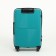 Middle suitcase 24 "on lightning, code lock, 4 wheels, turquoise color