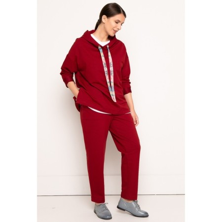 Feminine Hoods Prima Linea, size 56, burgundy color-8