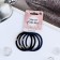 Hair gum "Weaving" (set 4 pcs) black blue