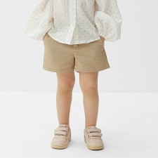 Шорты детские MINAKU: Cotton Collection цвет бежевый, рост 128