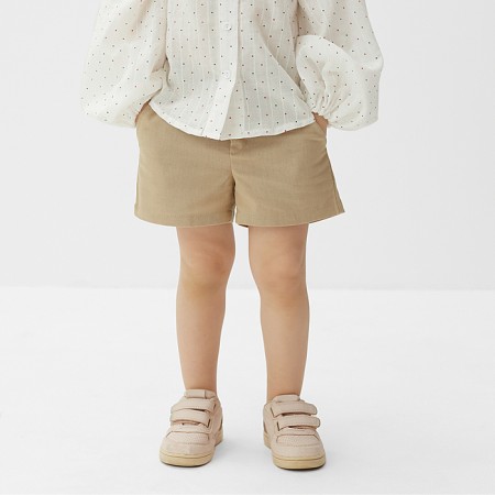 Children's shorts Minaku: Cotton Collection Beige Color, Height 128