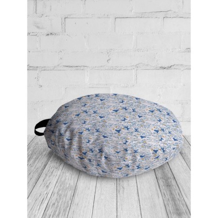 Pillow Sidushka "Field of butterflies", decorative, d = 52 cm-1