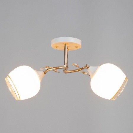 Celestial chandelier Kimberly 2HE27 40W gold, white-1