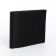 Male purse without fastening, department for maps, for bills, black color