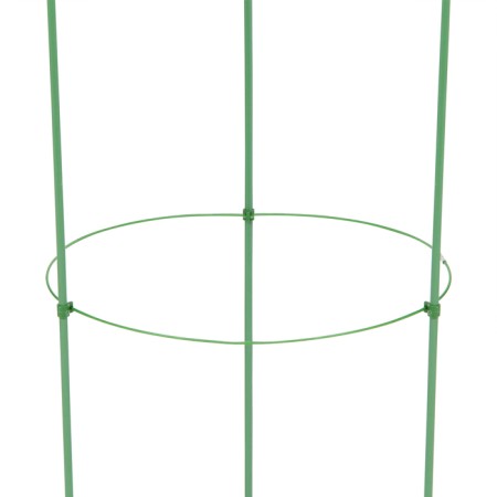 Кустодержатель, 3 кольца, d=30-28-26 см, h=90 см, металл, зелёный-4