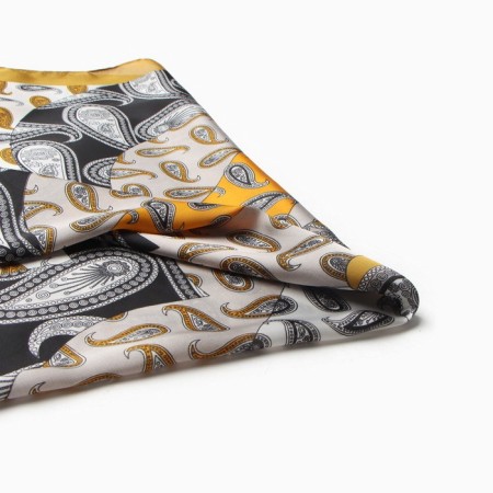 Women's scarf minku 70*70 cm, mustard-1