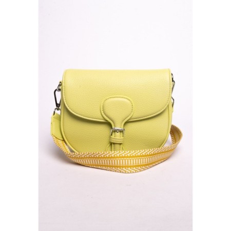 Cross-Body Bag, eco-leather, Ludor lemon, 21x8x18 cm