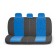 Autoshekhli university Autoprofi Comfort, COM-1105 BK/BL (M), velor, a set of 11 objects, black/blue color