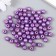 A set of plastic beads "Astra" coating AB (imitation of pearls), plastic, 8mm, 25 grams, lilac 94