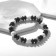 Bracelet "chosen" Undine, black and white color, d = 6 cm