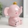 Pigger Ceramics "Pink Elephant with Wings in the Crown" 12.8x9.5x14 cm