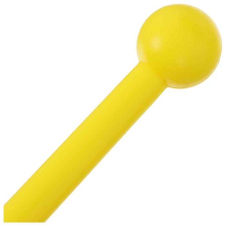Bulas for rhythmic gymnastics inserted Grace Dance, 35 cm, yellow color-6