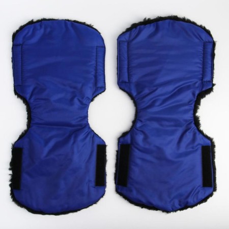 Mittens-Mufts on the handle of the stroller, 2 pcs., Blue color-4