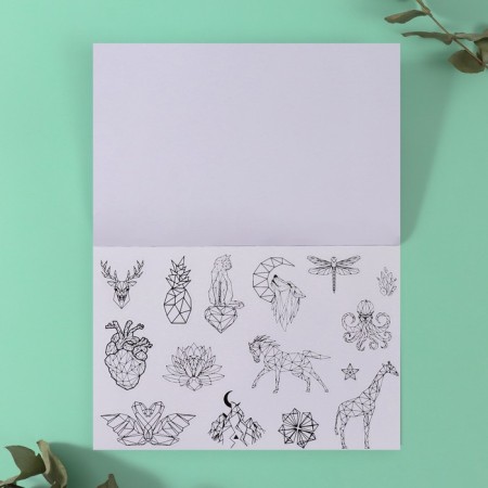 Stickers in the book "One Line" + 3 Fires 20.7x14.2 cm-8
